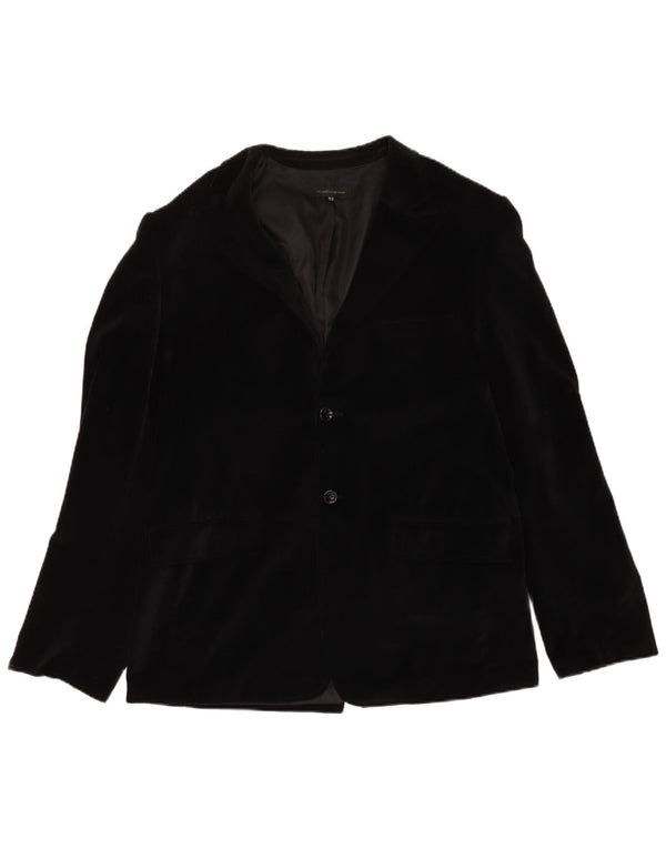 Jachetă pentru bărbați Calliope din catifea cu 2 nasturi IT 52 XL bumbac negru