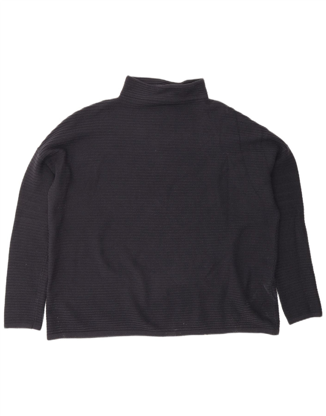 FRENCH CONNECTION Pulover cu gât rulat pentru femei UK 16 Large Negru