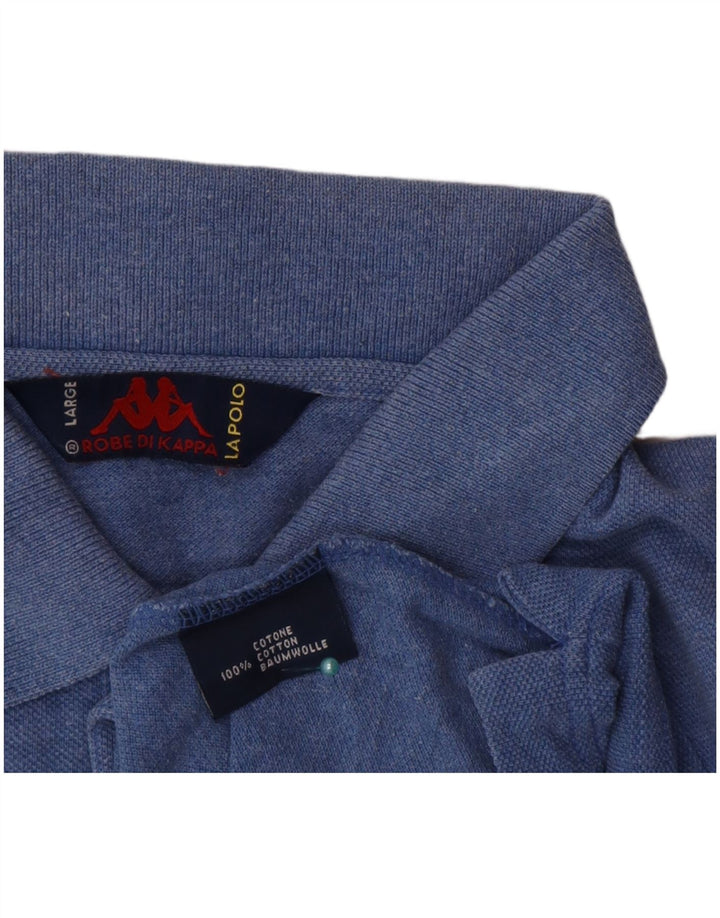 Cămașă polo pentru bărbați Kappa, mare, albastru, bumbac