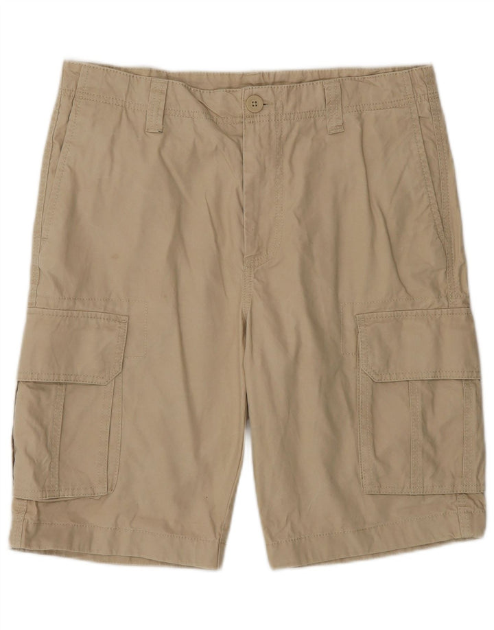 Pantaloni scurți cargo Benetton pentru bărbați IT 46 Small W32 Beige Bumbac