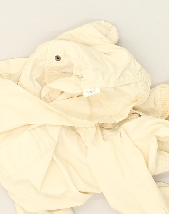 AVIREX Womens Utility Jacket UK 10 Small Off White Nylon | Vintage Avirex | Thrift | Second-Hand Avirex | Used Clothing | Messina Hembry 