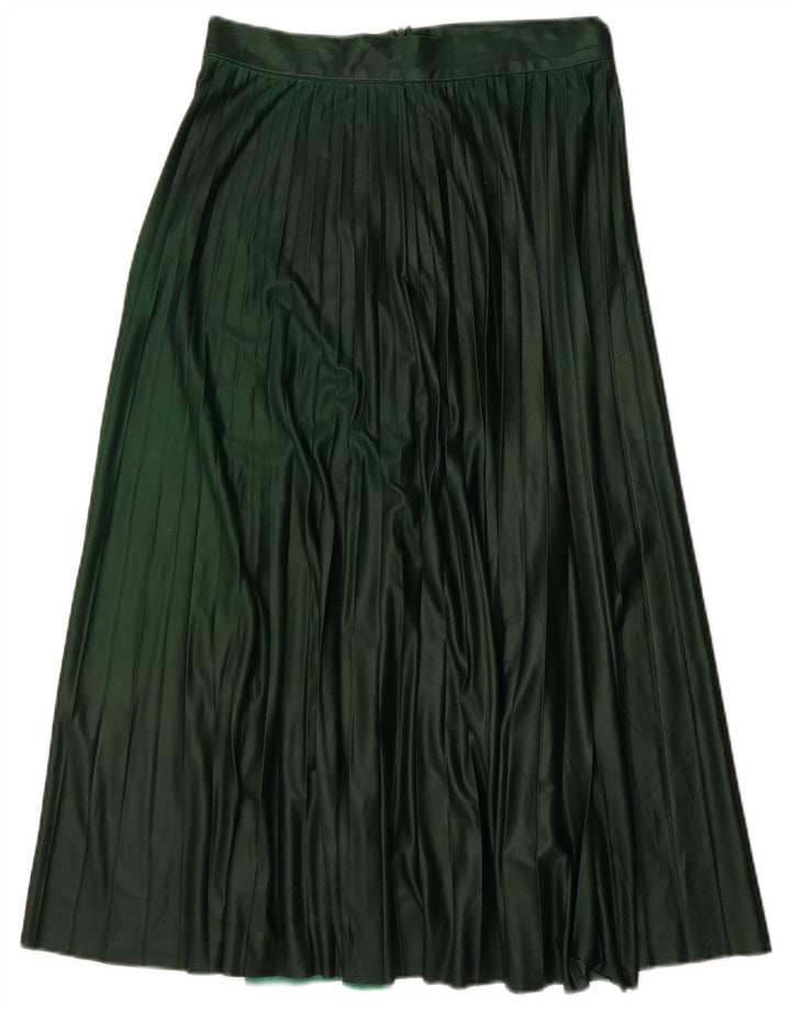 Fusta plisată pentru femei Zara Medium W28 Verde