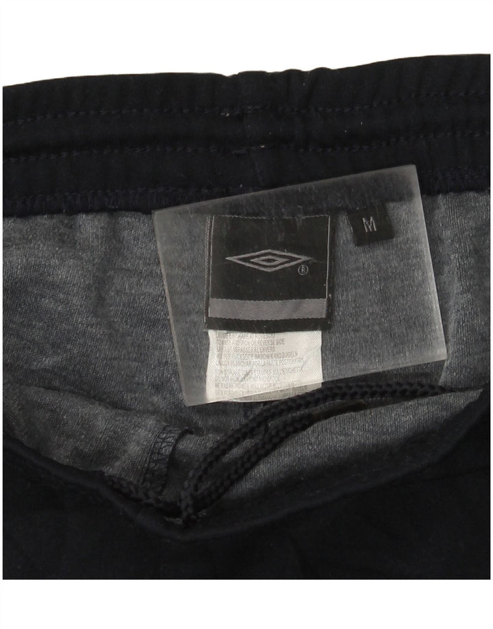 Pantaloni scurți sport grafic UMBRO pentru bărbați, poliester color bloc mediu, albastru marin