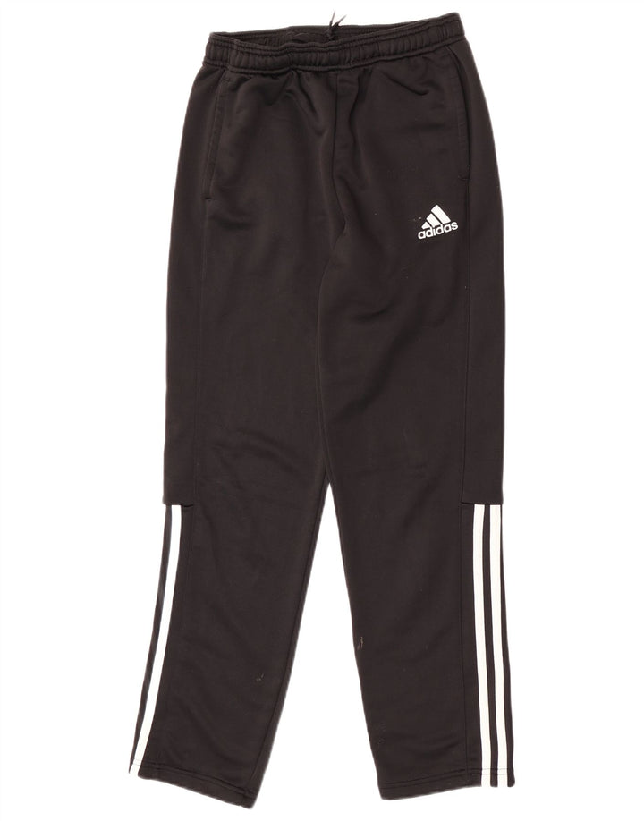 Pantaloni de trening Adidas băieți 13-14 ani poliester negru