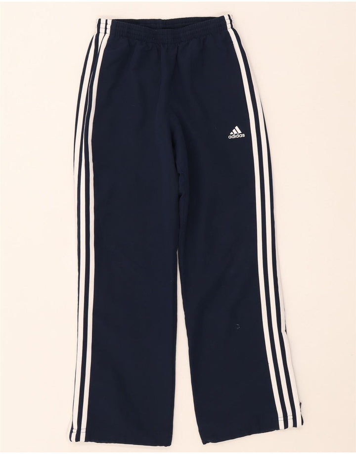 Pantaloni de trening Adidas pentru băieți 9-10 ani poliester bleumarin