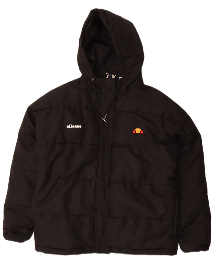 Jachetă căptușită cu glugă supradimensionată pentru femei Ellesse UK 8 Poliester negru mic
