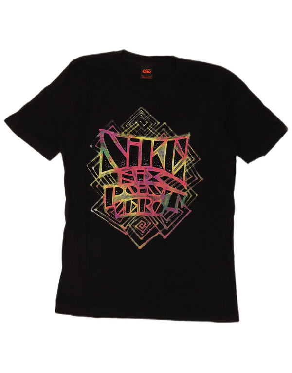 NIKE Mens Graphic T-Shirt Top Medium Black