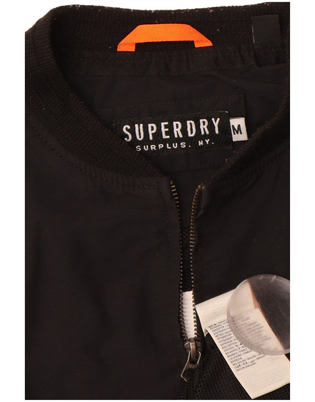 SUPERDRY Bomber pentru bărbați UK 38 Medium Black Bumbac