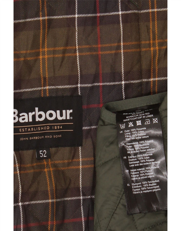 Gilet matlasat Barbour pentru bărbați Mărimea 52 Poliamidă verde mare