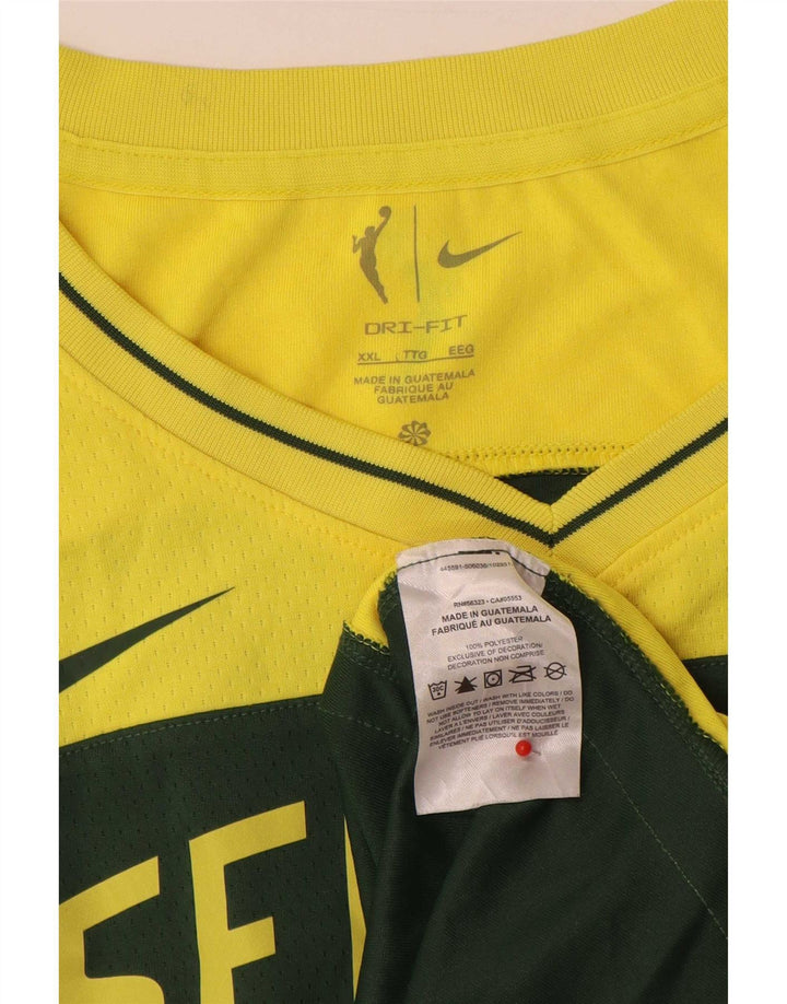 Top cu vestă grafică Seattle pentru bărbați Nike 2XL, verde, poliester color bloc