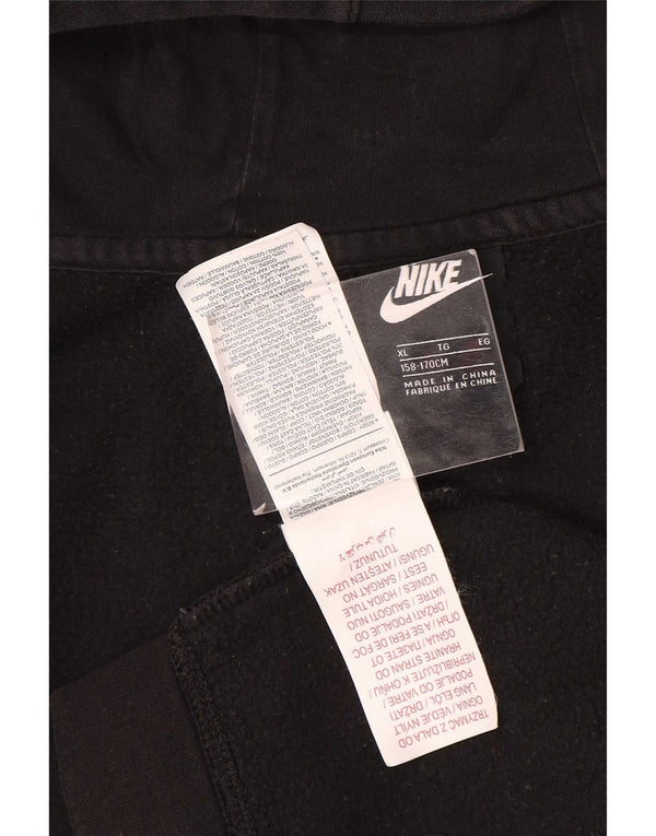 Pulover Nike pentru băieți, cu fermoar, 13-14 ani, XL, bumbac negru