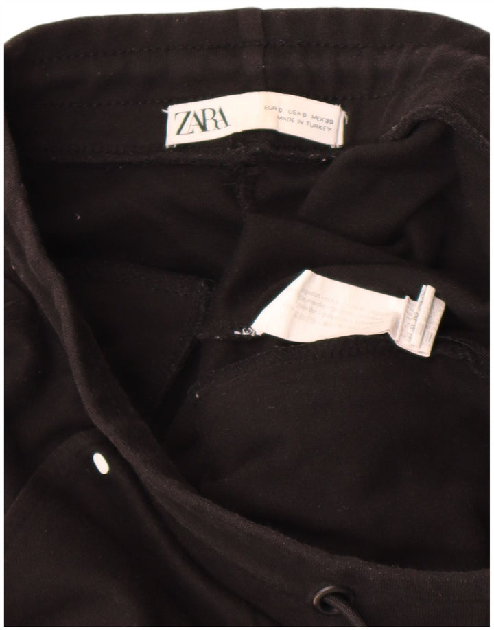 Pantaloni de trening pentru bărbați Zara, bumbac negru mic