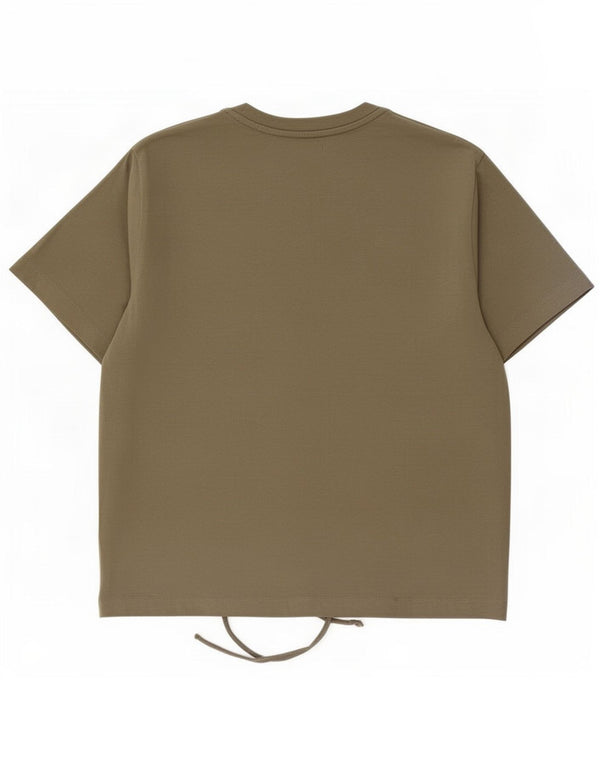 French Connection Tricou pentru femei Top UK 10 Small Khaki Bumbac