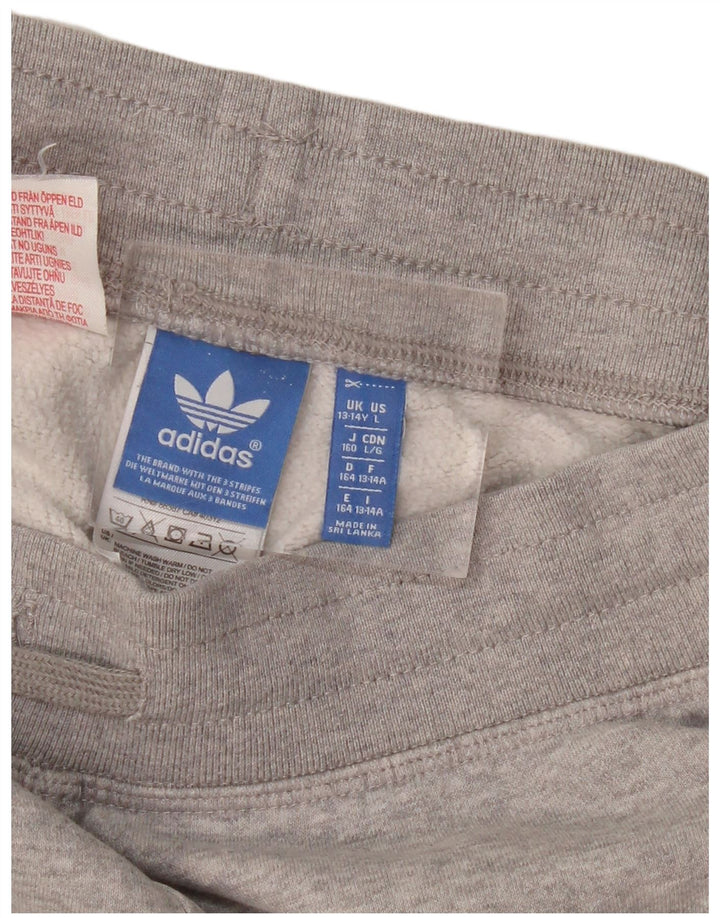Pantaloni de trening ADIDAS pentru baieti Joggeri 13-14 ani bumbac gri