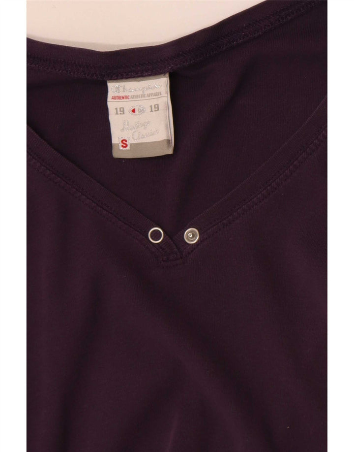 Champion Womens Heritage Classics Top cu mânecă lungă UK 8 Small Purple