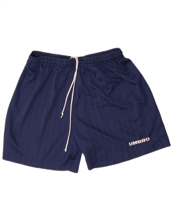 Pantaloni scurți sport pentru bărbați Umbro, XL, bleumarin, poliester cu dungi