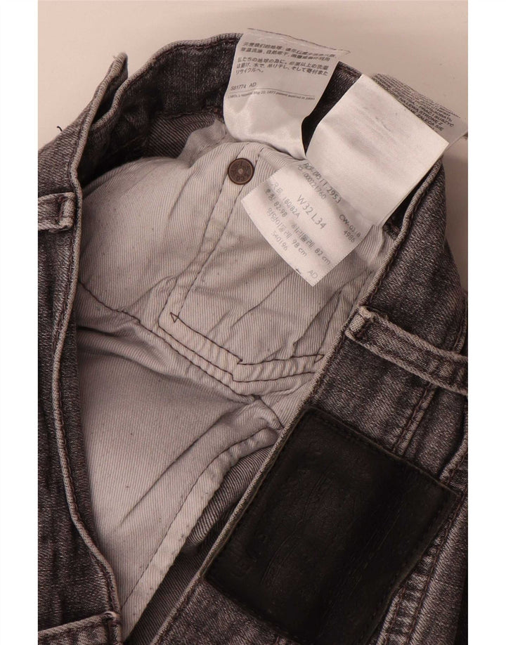 Blugi slim pentru bărbați Levi's W32 L34 bumbac gri