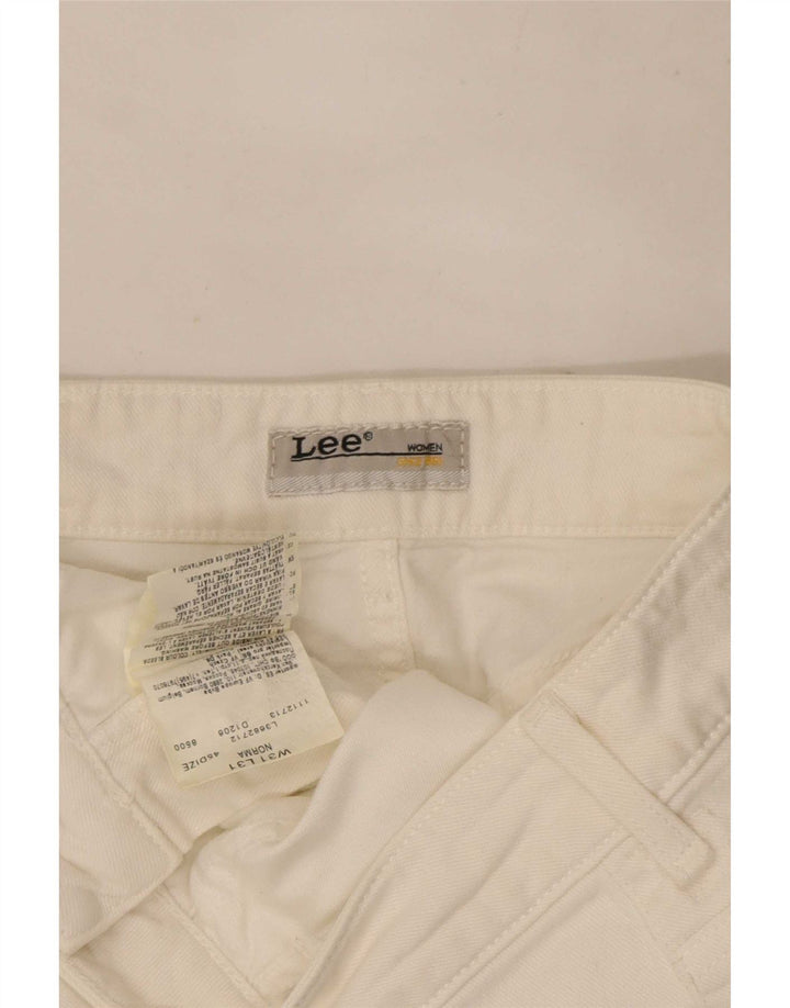 Blugi Lee Norma Straight pentru femei W31 L29 Bumbac alb