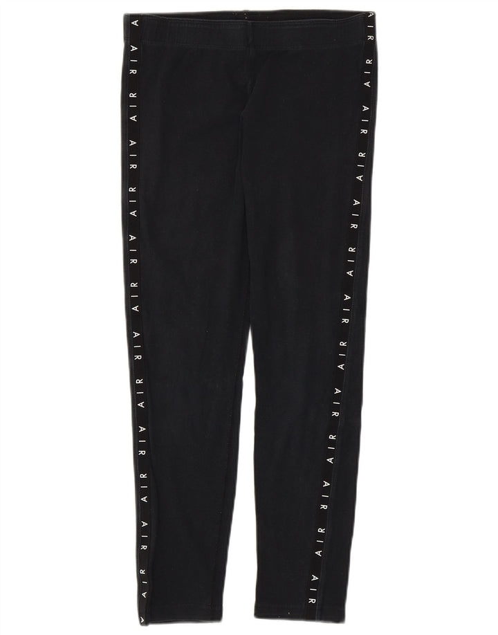 Leggings grafic pentru fete Nike 12-13 ani mare negru