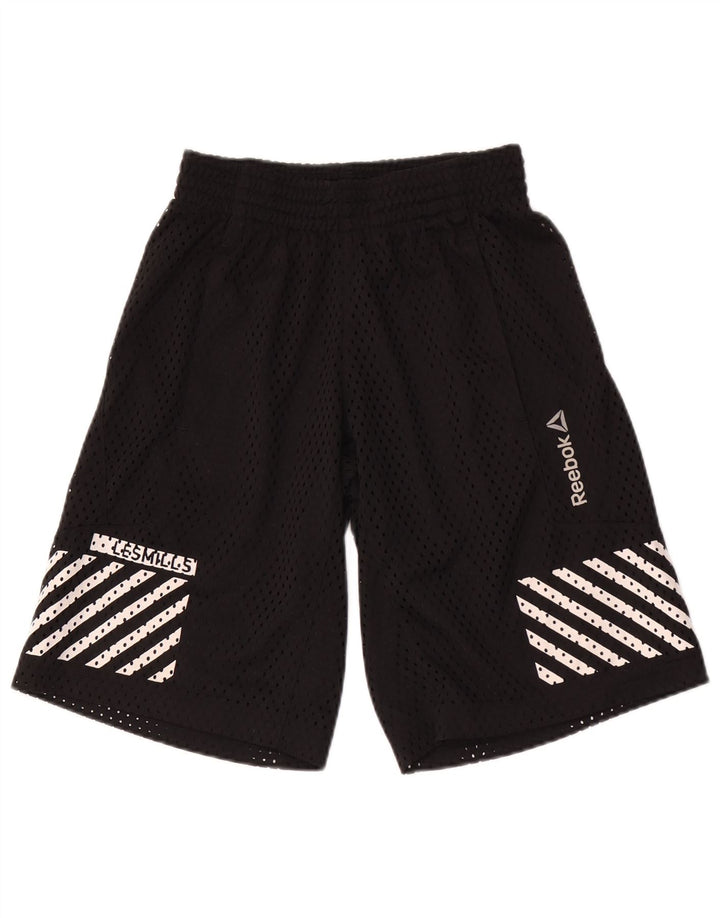 Pantaloni scurți sport pentru bărbați REEBOK XS cu dungi negre
