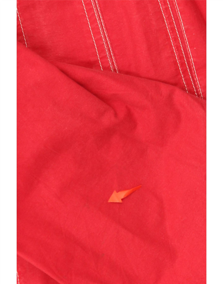 Jachetă utilitare MASH pentru femei, supradimensionată, cu glugă, UK 14, bumbac roșu mediu