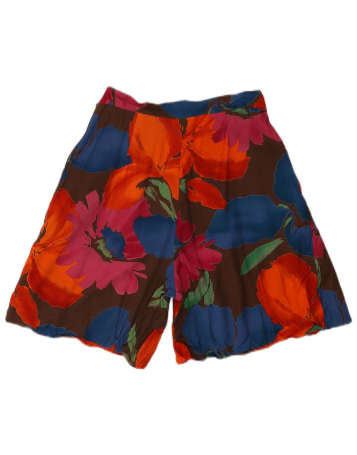 Pantaloni scurți preca damă casual W26 mic, multicolor, floral, viscoză