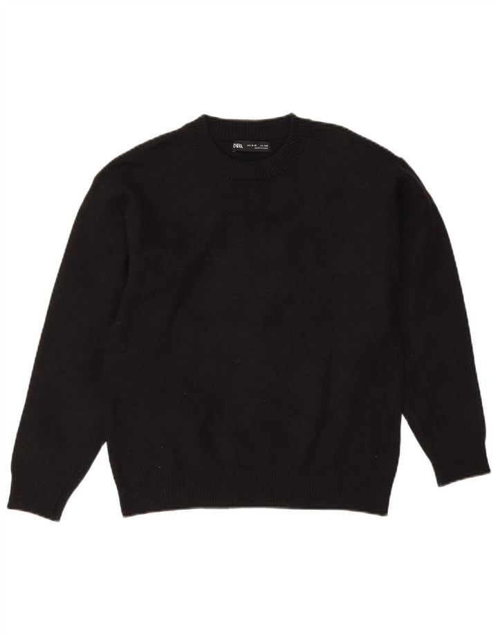 Pulover Pulover Crew Deck Zara Băieți 9-10 Ani Negru