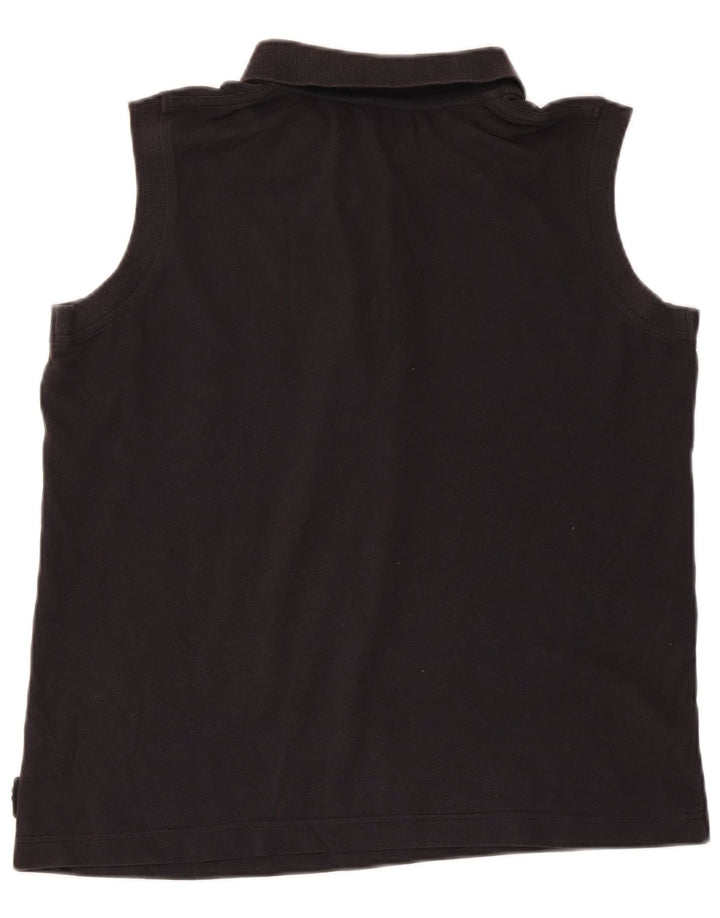 KAPPA Tricou polo fără mâneci pentru femei UK 18 XL Negru