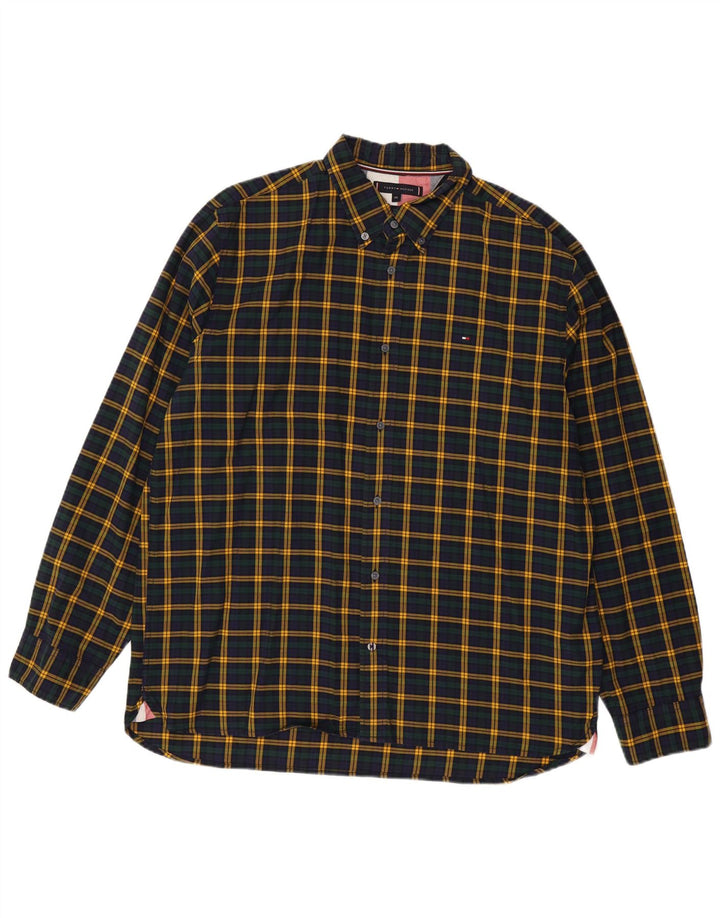 Cămașă pentru bărbați Tommy Hilfiger, cu formă regulată, 2XL, bumbac cu carouri multicolore