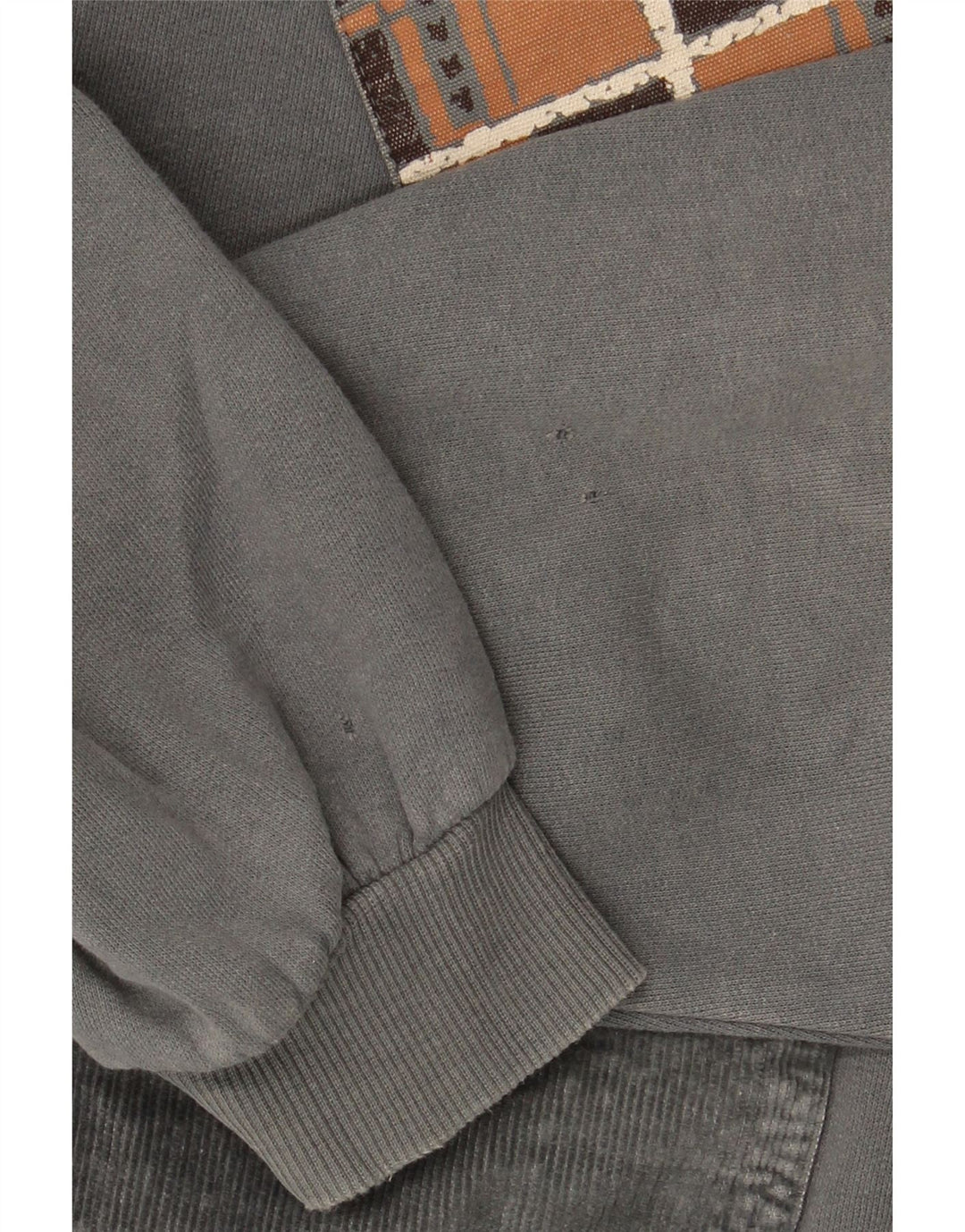 Hanorac Chewan pentru bărbați cu gât polo Jumper XL gri geometric
