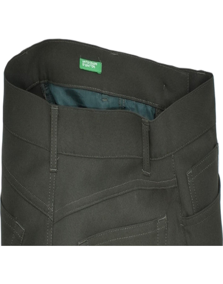 BENETTON Womens Tapered Casual Trousers IT 44 Medium W28 L29 Khaki | Vintage | Thrift | Second-Hand | Used Clothing | Messina Hembry 