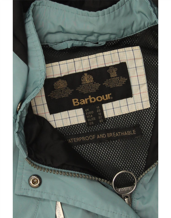Jachetă de ploaie cu glugă Barbour pentru femei UK 14 Large Blue