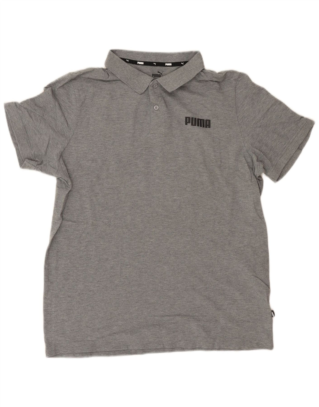 Tricou polo PUMA pentru bărbați, bumbac gri mare
