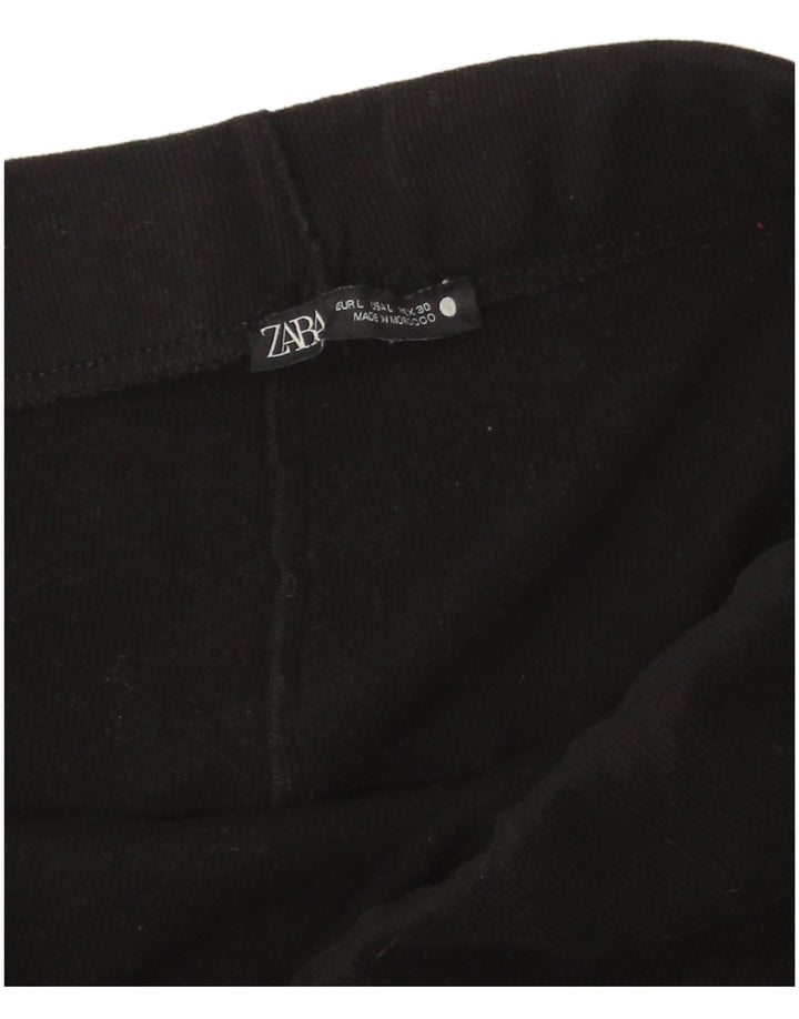 Fusta dreaptă pentru femei Zara, mare W30, neagră