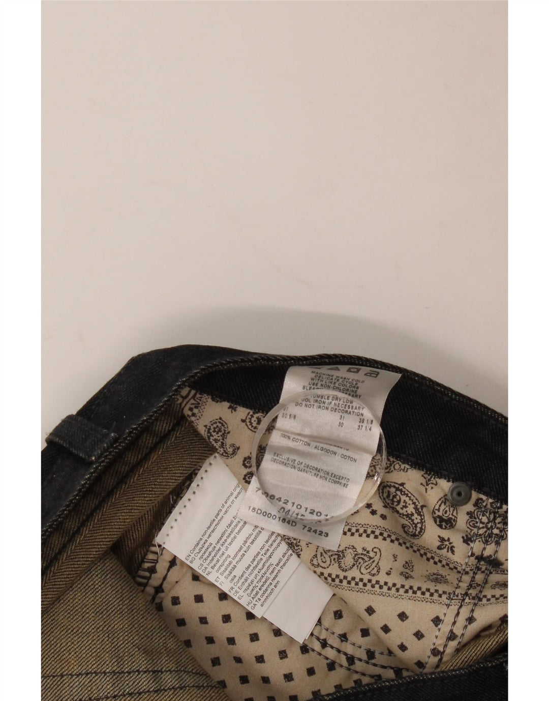 Blugi drepti pentru bărbați Vans W28 L25 bumbac bleumarin