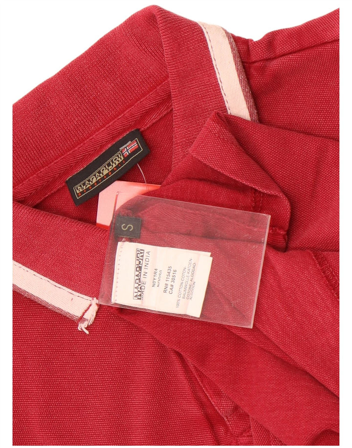 Tricou polo Napapijri Geographic pentru bărbați, maro mic