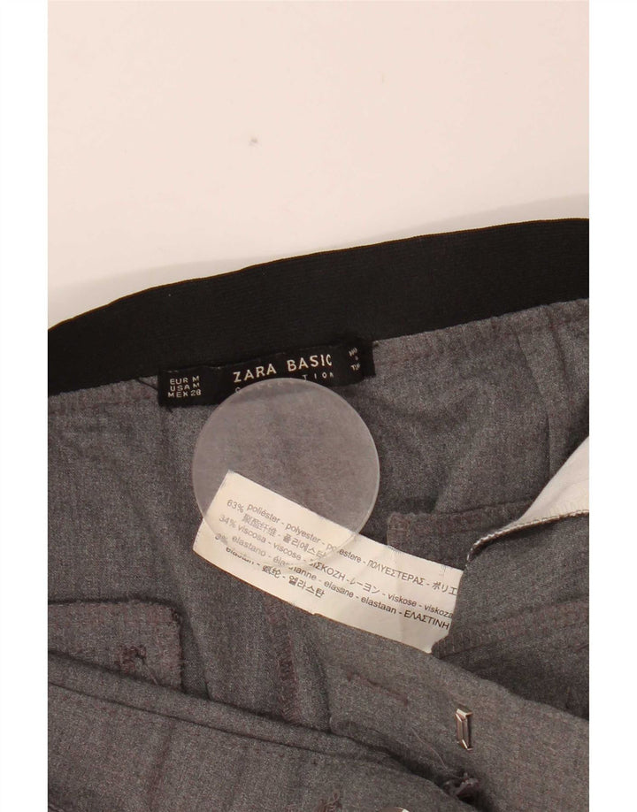 Pantaloni de costum slim pentru femei Zara Mediu L28 L27 Poliester gri