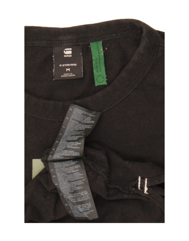 Tricou grafic G-STAR pentru bărbați Top mediu negru bumbac
