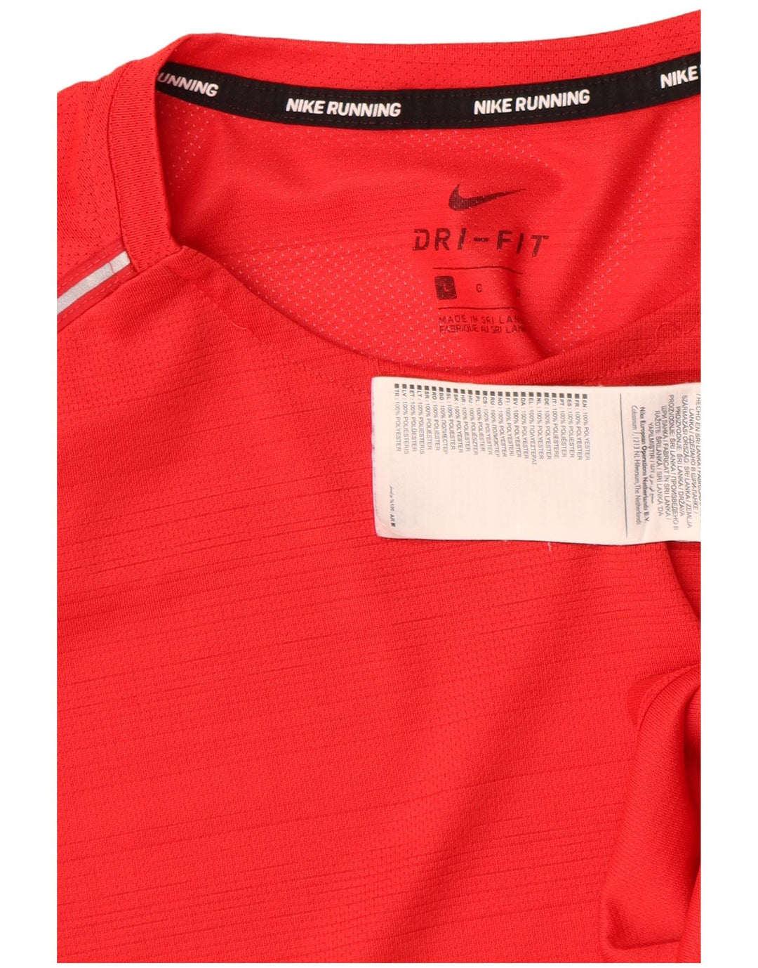 Tricou Nike Dri Fit pentru bărbați Top mare din poliester roșu