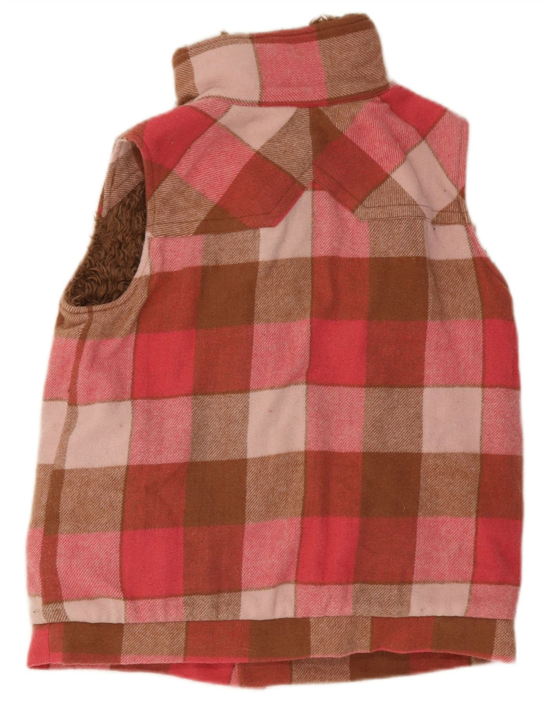 Gilet reversibil pentru femei Animal UK 14 Medium Pink Check