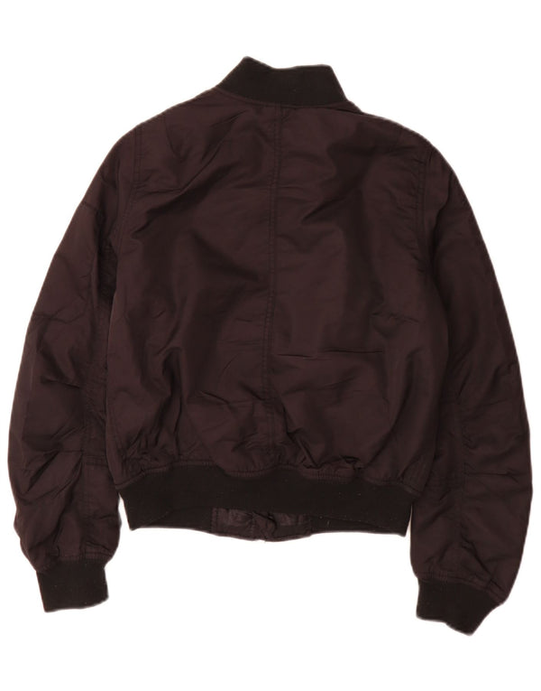 Jachetă bomber supradimensionată pentru femei Topshop UK 6 XS poliester negru