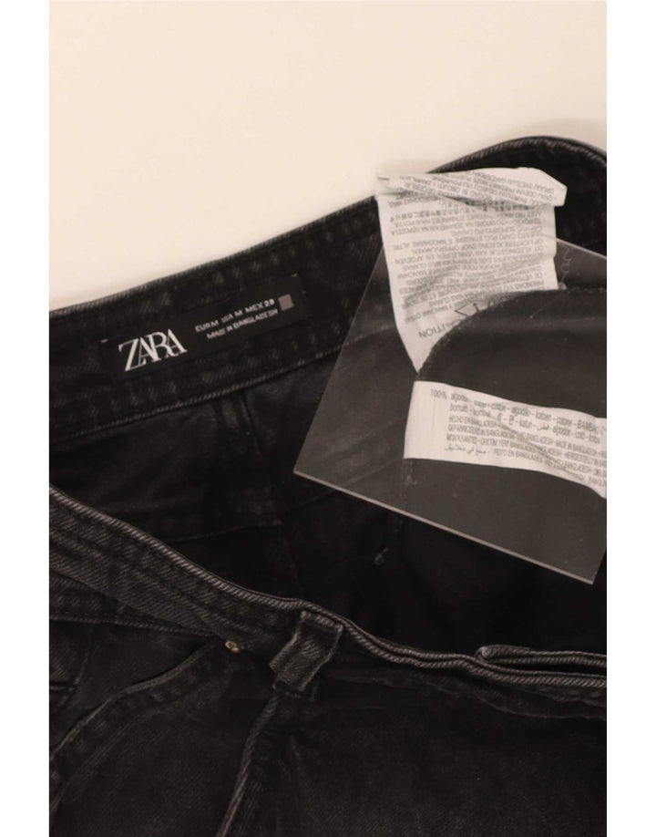Pantaloni scurți din denim pentru femei Zara Medium W28 Bumbac negru