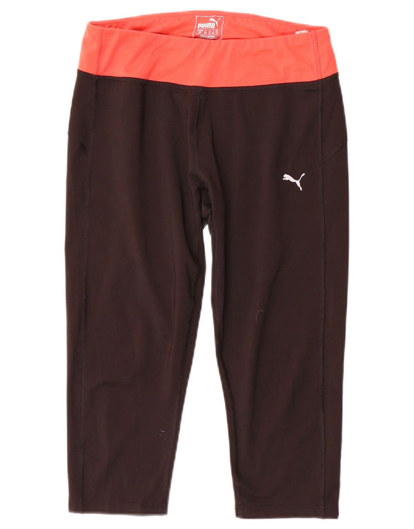 Leggings Capri Puma pentru femei UK 14 Medium Black Colorblock Poliester
