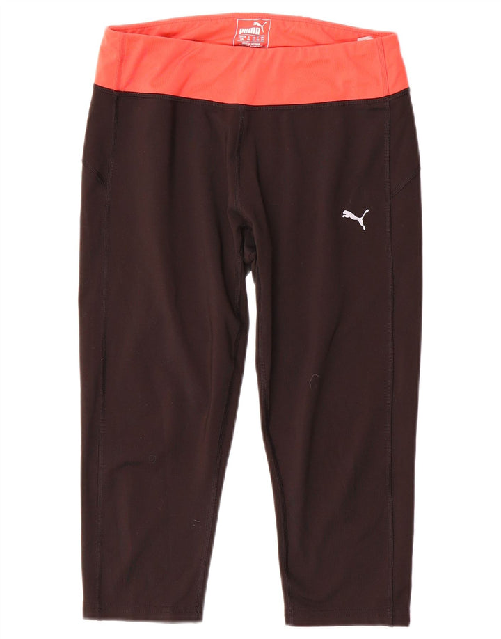 Leggings Capri Puma pentru femei UK 14 Medium Black Colorblock Poliester