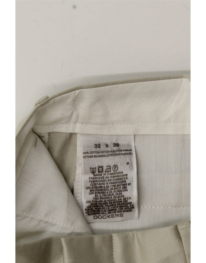 Pantaloni chino pentru bărbați DOCKERS L32 L29 bumbac gri