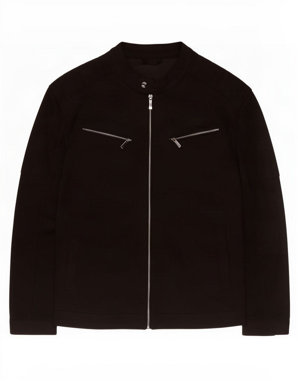 Jachetă pentru bărbați Zara UK 42 XL Negru Poliester