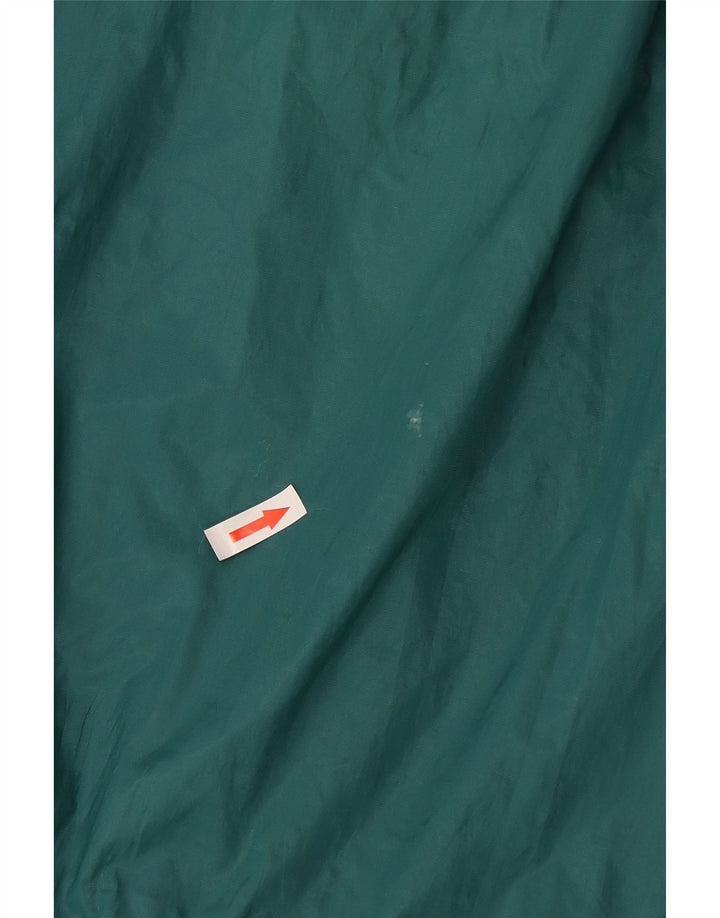 Jachetă de ploaie cu pulover grafic vintage pentru bărbați UK 42 XL, verde, color block