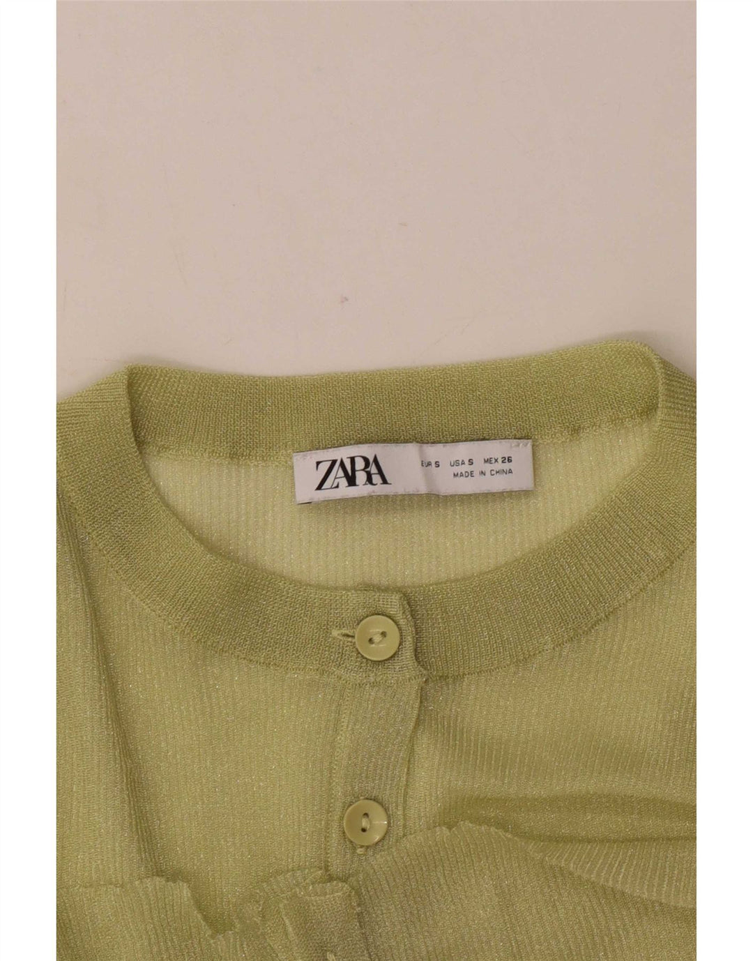 Pulover cardigan supradimensionat pentru femei Zara UK 10 Small Green