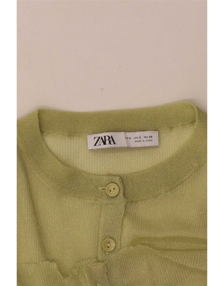 Pulover cardigan supradimensionat pentru femei Zara UK 10 Small Green