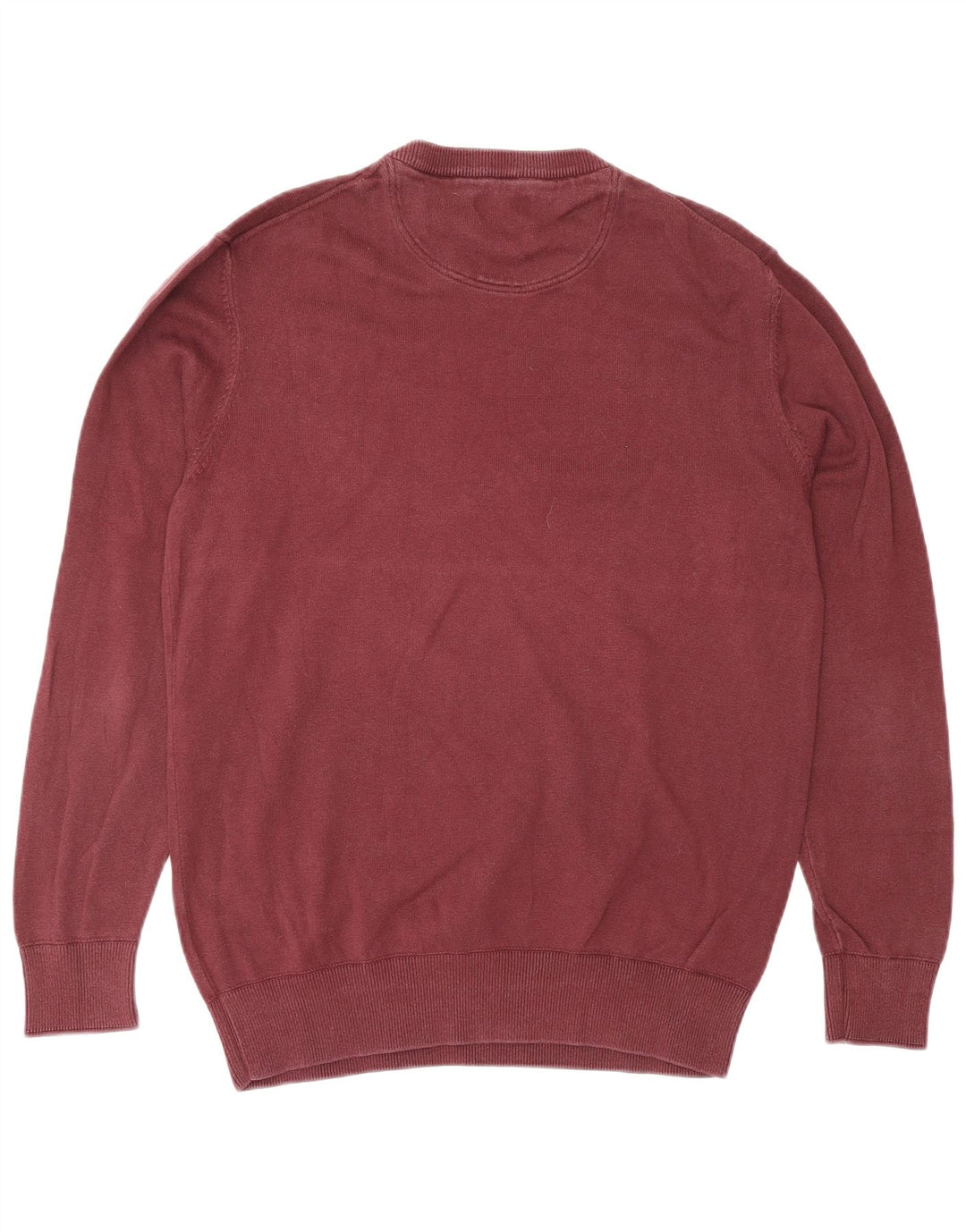 Pulover pentru bărbați TIMBERLAND cu gât crew, bumbac mediu burgundy